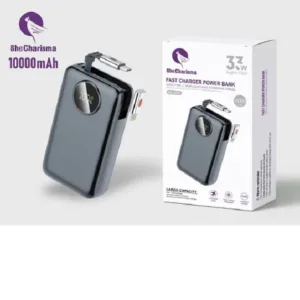 پاوربانک 33 وات شی کاریزما مدل PB-Ai104 ظرفیت 10000 میلیآمپرساعت به همراه کابل USB-C