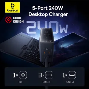 شارژر رومیزی 240 وات بیسوس مدل B-P101 240W