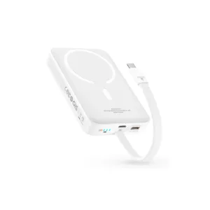 پاوربانک بیسوس مدل Magnetic & Cable 30W با ظرفیت 10000 میلی آمپر ساعت