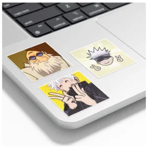 استیکر و برچسب گوفی مدل گوجو ساتورو بامزه انیمه جوجوتسو کایسن Jujutsu Anime کد K12 مجموعه 8 عددی