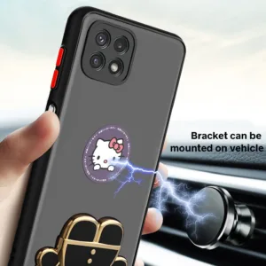 کاور اسپارتان مدل MBC Kitty مناسب برای گوشی موبایل سامسونگ Galaxy A22 5G به همراه بند نگهدارنده