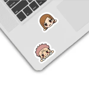 استیکر لپ تاپ و موبایل گوفی طرح انیمه جوجوتسو کایسن گوگولی مدل JK Funny 1 مجموعه 6 عددی