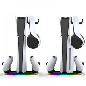 پایه شارژ و استند RGB پلی استیشن 5 اسلیم آی پگا مدل PG-P5S045