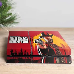 برچسب پلی استیشن ۴ مدل ps4 fat طرح red dead کد PS-1036