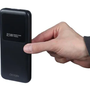 پاوربانک 22.5 وات اکسیژن مدل OX-100 با ظرفیت 10000 میلیآمپر ساعت به همراه کابل USB-C
