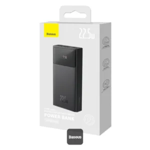 پاوربانک 22.5 وات بیسوس مدل Star-Lord PPXJ080002 ظرفیت 20000 میلیآمپرساعت به همراه کابل USB-A به USB-C