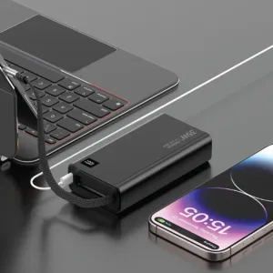 پاوربانک 35 وات گرین لاین مدل RETRACTABLE 35W ظرفیت 20000 میلی‌آمپرساعت
