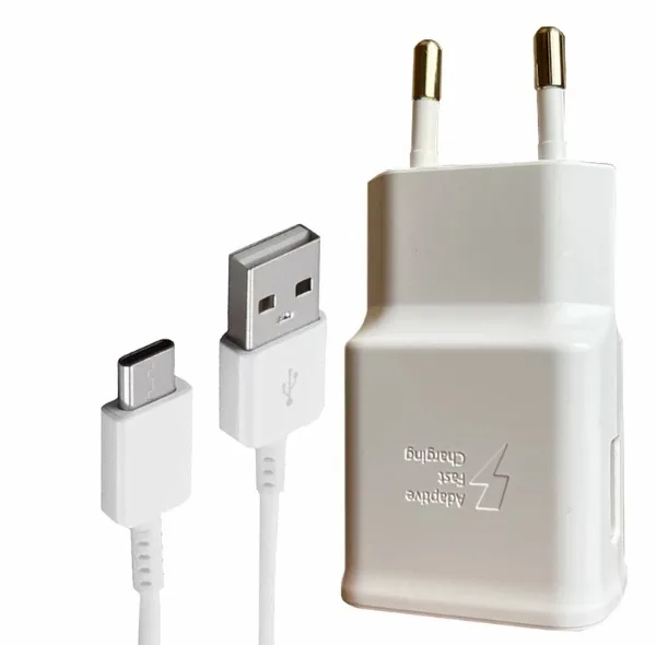 شارژر دیواری 15 وات توربو مدل Galaxy A51 به همراه کابل تبدیل USB-c
