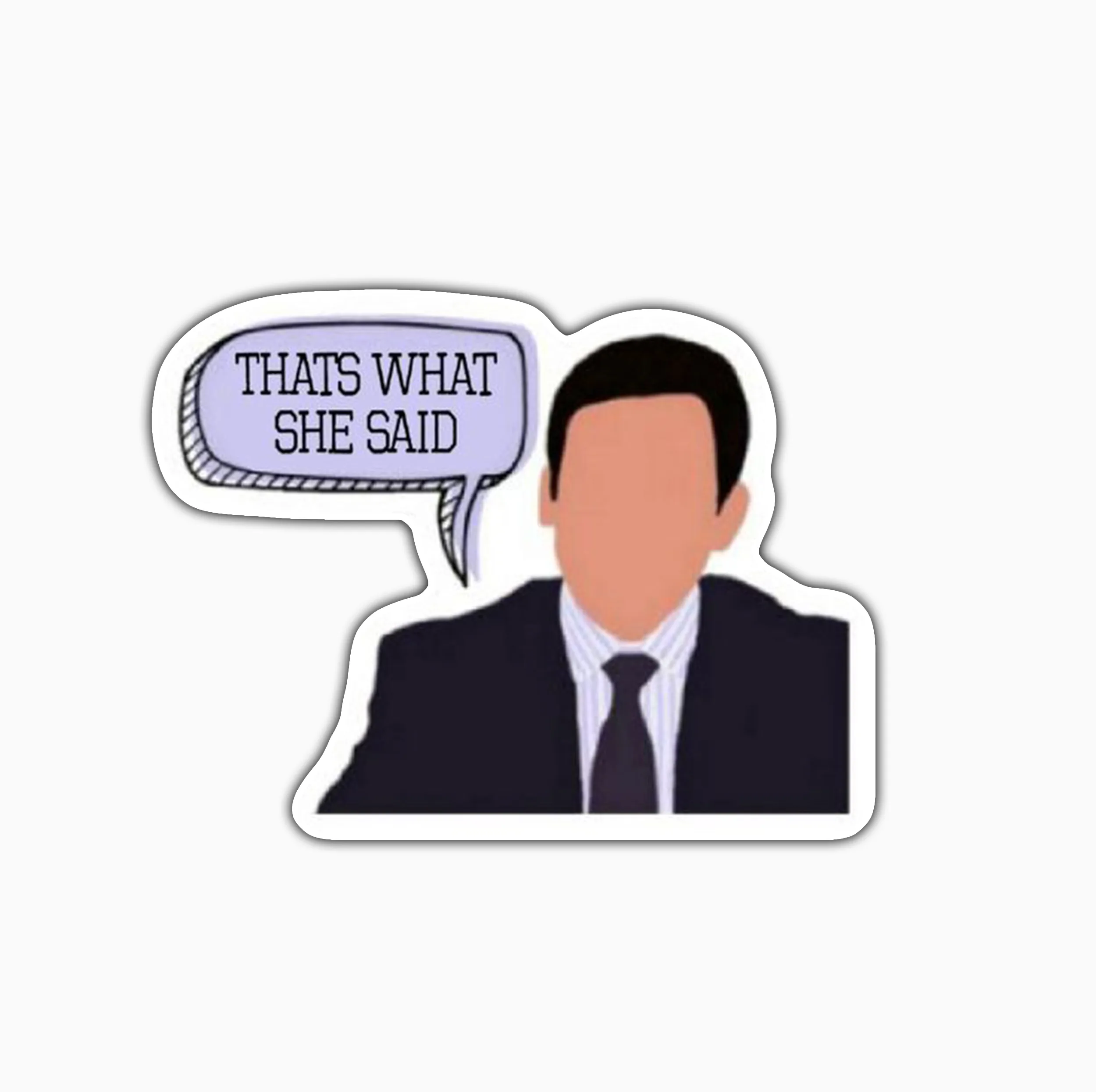 استیکر لپ تاپ و موبایل بووم طرح The Office مدل Scott کد VR20