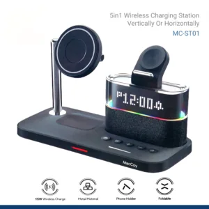 شارژر بی‌سیم 15 وات 3 پورت مک کوی مدل ST-01