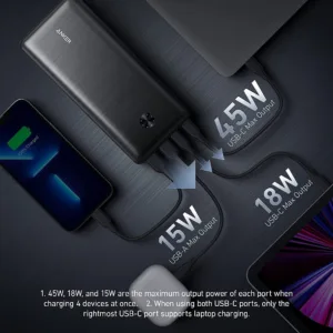 پاوربانک انکر مدل PowerCore III Elite A1291 ظرفیت 25600 میلی آمپرساعت