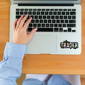 استیکر لپ تاپ کارنیکا طرح ترید-بیت کوین مدل trade-bitcoin-2222018 مجموعه 2 عددی