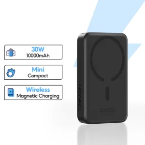 پاوربانک بیسوس مدل magnetic mini 30W ظرفیت 10000 میلی آمپر ساعت