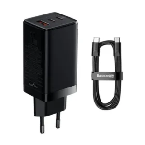 شارژر دیواری 65 وات باسئوس مدل GaN5 Pro Fast Charger به همراه کابل USB-C