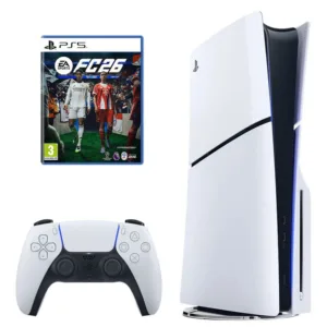 کنسول بازی سونی مدل PlayStation 5 Slim ریجن اروپا سری 2016A نسخه دیسک‌خور ظرفیت یک ترابایت به همراه بازی EA SPORTS FC 26