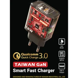 شارژر دیواری 20 وات اپی مکس مدل TAIWAN GaN EU-148