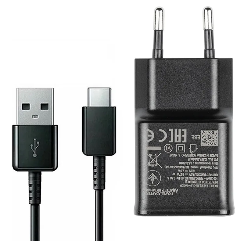 شارژر دیواری مدل A7 2018 به همراه کابل تبدیل USB-C