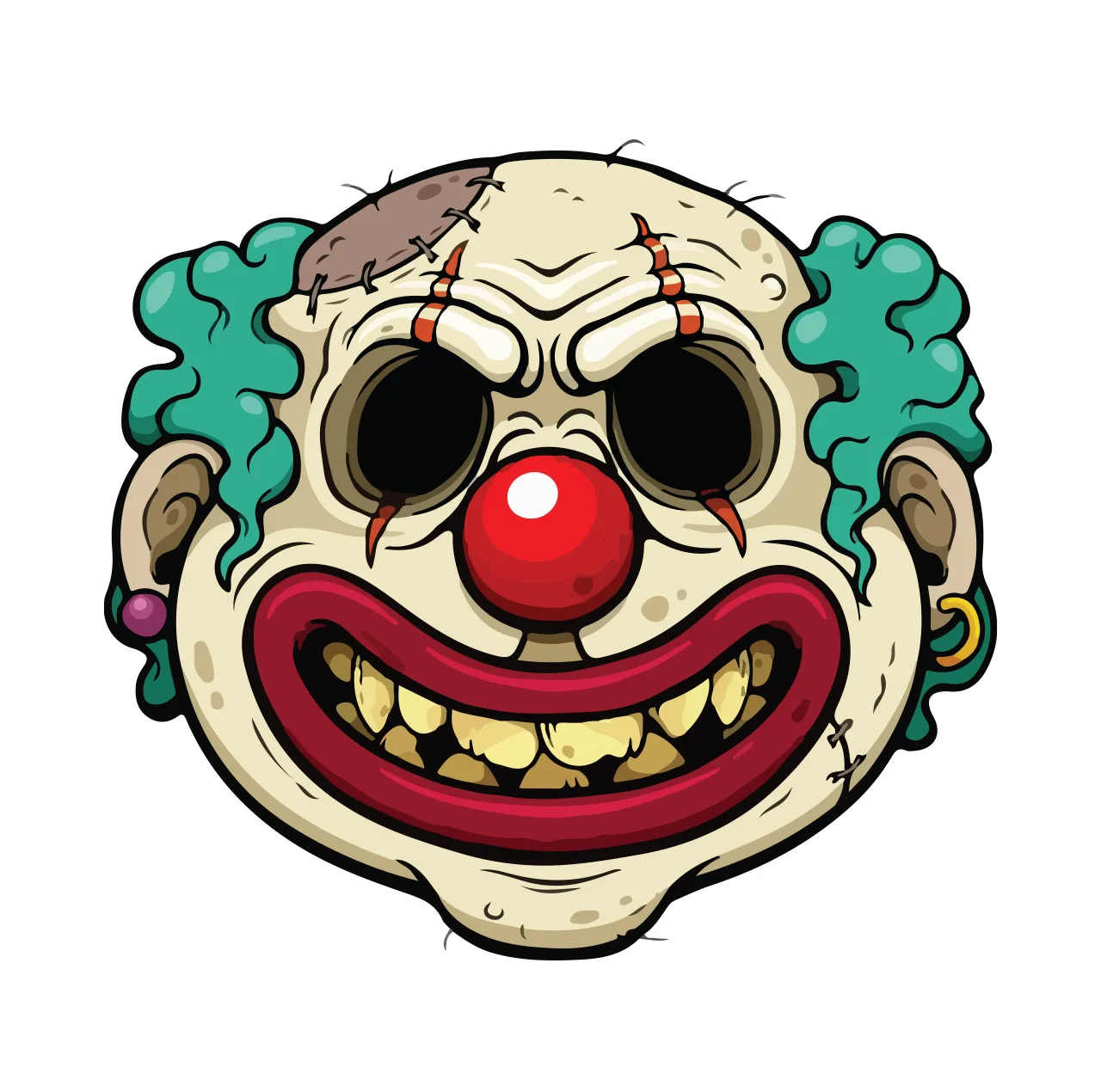 برچسب لپتاپ طرح دلقک ترسناک کد 930