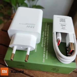 شارژر دیواری  مدل 33وات توربو به همراه تبدیل USB-C