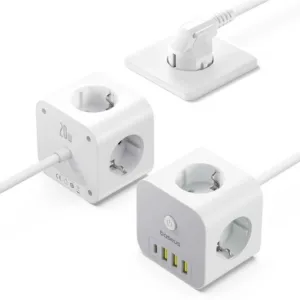 شارژر رومیزی 20 وات 4 پورت بیسوس مدل  PowerCombo Cube 20w S321A