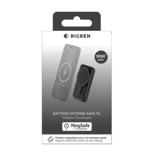 پاوربانک مغناطیسی بیگ بن مدل MS10WPB5000MAH ظرفیت 5000 میلی آمپر ساعت