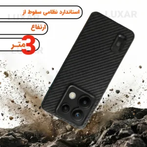 کاور لوکسار مدل note 13pro _Carbon Line مناسب برای گوشی موبایل شیائومی Redmi Note 13 Pro 5G / Poco X6