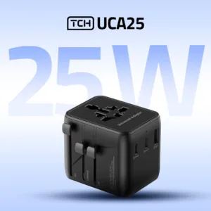 شارژر دیواری 25 وات 3 پورت تی سی اچ مدل UCA25