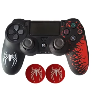 محافظ دسته پلی استیشن ۴ طرح عنکبوت مدل Spider PS4375 به همراه روکش آنالوگ
