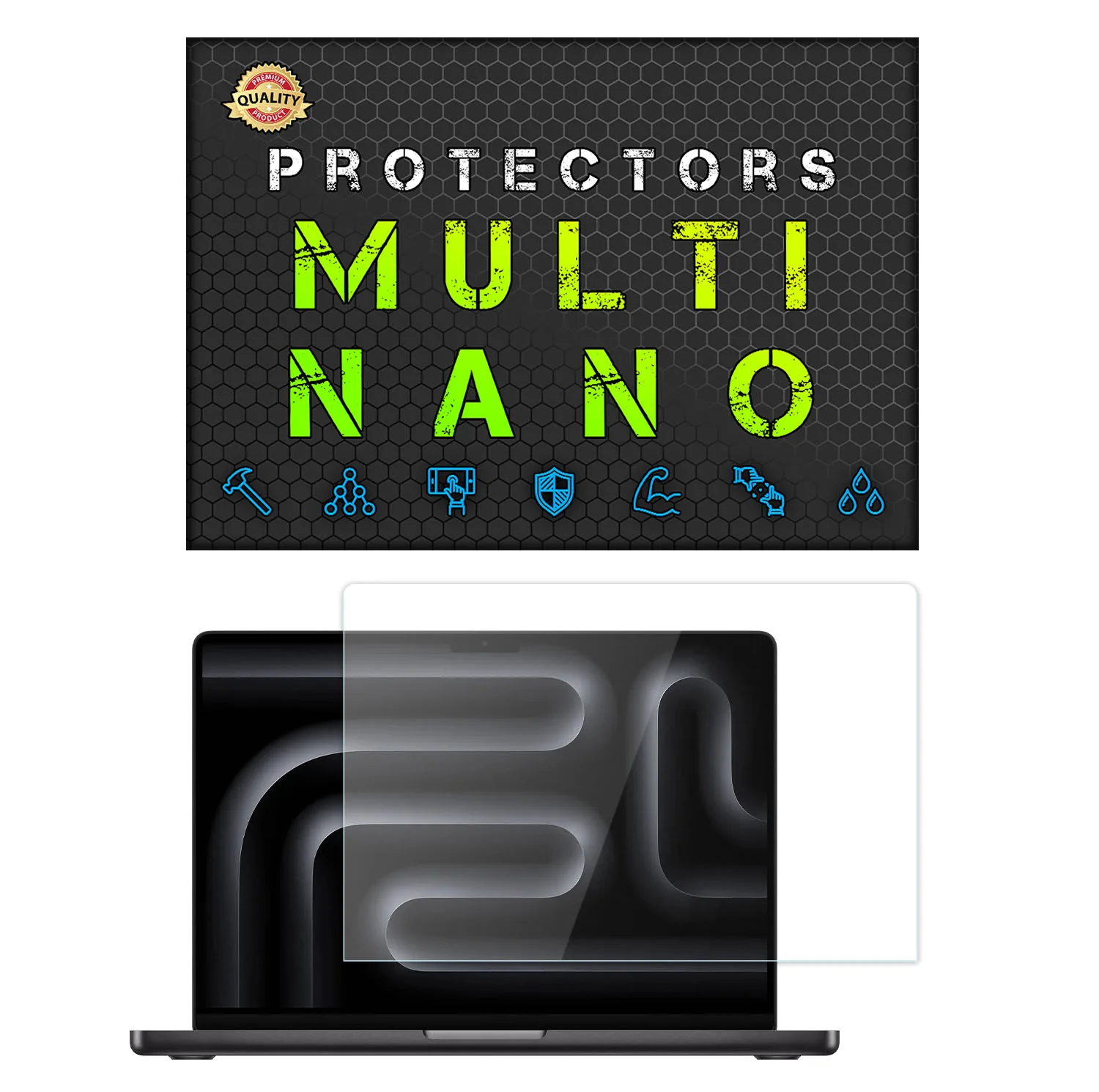 محافظ صفحه نمایش شفاف مولتی نانو مدل X-S1N مناسب برای لپ تاپ اپل MacBook Pro 14 14.2 inch 2023
