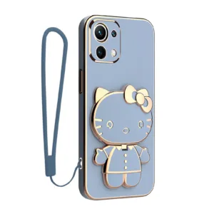 کاور اسپارتان مدل Kitty مناسب برای گوشی موبایل شیائومی Mi 11 Lite / Mi 11 Lite NE / Mi 11 Lite 5G به همراه بند نگهدارنده