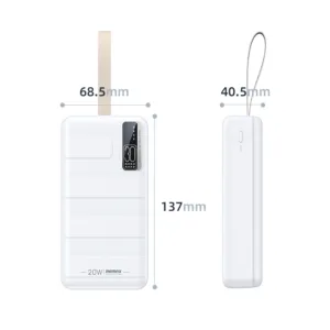 پاوربانک 22.5 وات ریمکس مدل RPP-506 ظرفیت 30000 میلیآمپرساعت