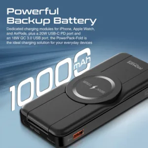 پاوربانک پرومیت مدل POWERPACK-FOLD به ظرفیت 10000 میلی آمپرساعت