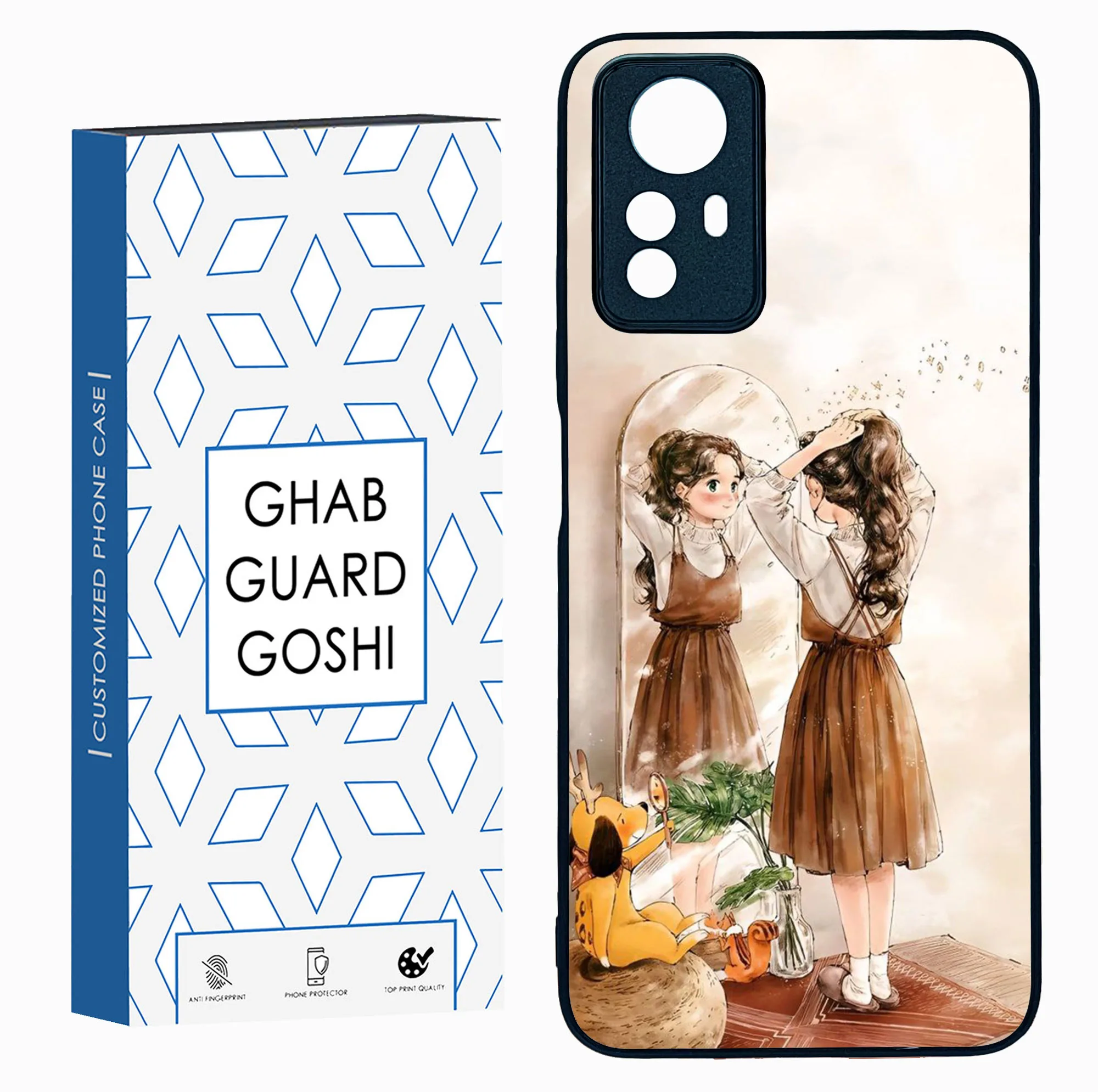 کاور قاب گارد گوشی طرح دخترانه کد TPU-019 مناسب برای گوشی موبایل شیائومی Redmi Note 12s