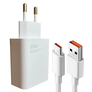 شارژر دیواری 33 وات توربو مدل Note 12s به همراه کابل تبدیل  USB-C