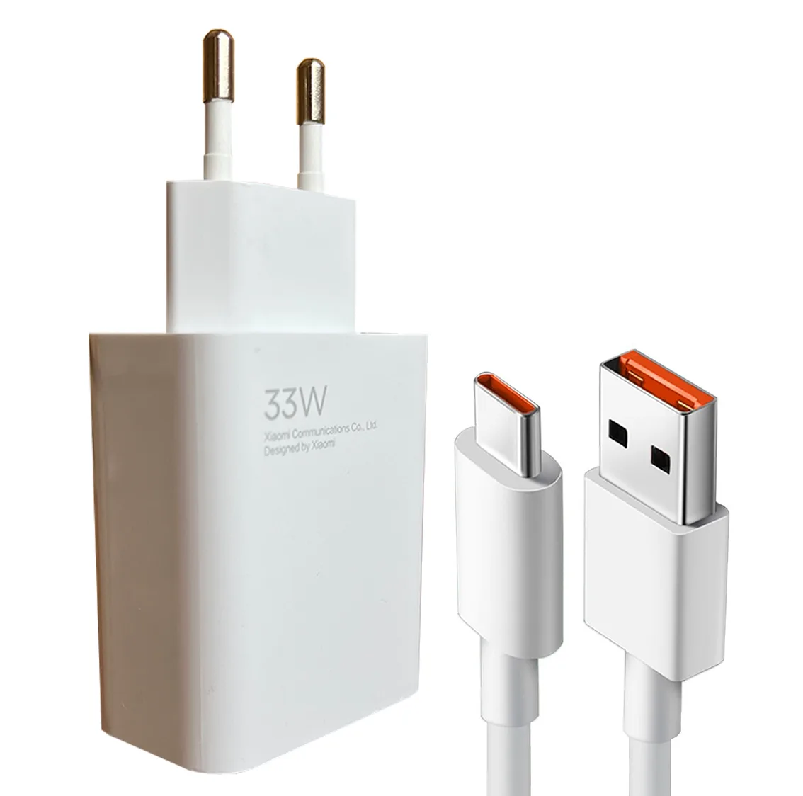 شارژر دیواری 33 وات توربو مدل Note 12s به همراه کابل تبدیل  USB-C