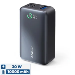 پاوربانک 30 وات انکر مدل A1256 ظرفیت 10000 میلی آمپر ساعت