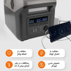 پاور استیشن 1500 وات مدل multi power-220w ظرفیت 84000 میلی آمپر