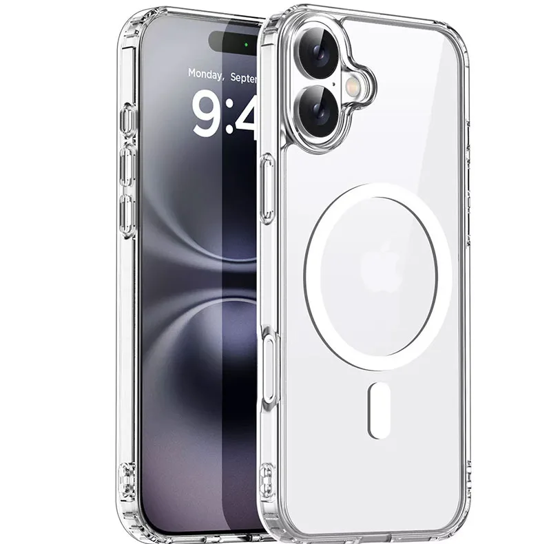 کاور مسیر مدل Clear Magnetic Magsafe مناسب برای گوشی موبایل اپل Iphone 16