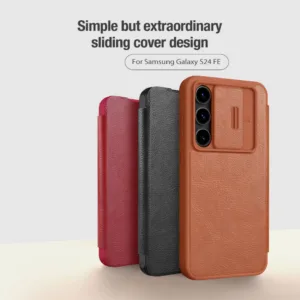 کیف کلاسوری نیلکین مدل Qin Pro Leather مناسب برای گوشی موبایل سامسونگ Galaxy S24 FE
