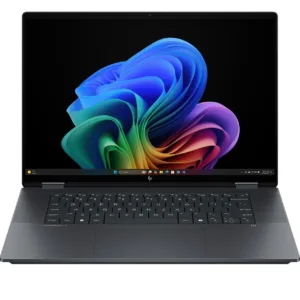 لپ‌تاپ 16 اینچی اچ‌پی مدل OmniBook X Flip 16-as0023dx، پردازنده Core Ultra 7-256V، رم 16 گیگابایت LPDDR5X، حافظه SSD با ظرفیت 1 ترابایت، نمایشگر لمسی چرخش 360 درجه و پشتیبانی از قلم، سیستم عامل ویندوز