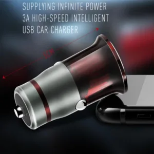شارژر فندکی الدینیو مدل C304Q به همراه کابل تبدیل USB-C