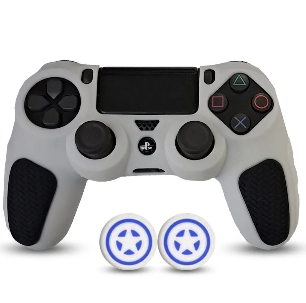 محافظ دسته پلی استیشن ۴ مدل Anti slip PS4400 به همراه روکش آنالوگ
