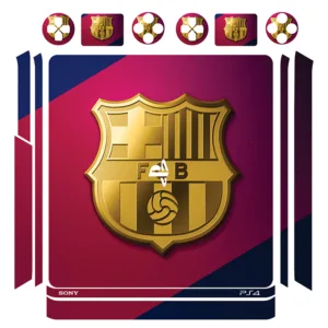 برچسب پلی استیشن 4 اسلیم توییجین وموییجین مدل barcelona 01 مجموعه 14 عددی