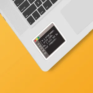 استیکر لپ تاپ توییجین و موییجین طرح برنامه نویسی کد 07 مجموعه 10 عددی