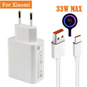 شارژر دیواری شیائومی مدل note 11 به همراه کابل تبدیل USB-C