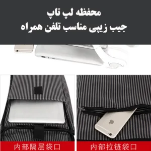 کوله پشتی لپ تاپ مدل 1863 مناسب برای لپ تاپ تا 15.6 اینچی