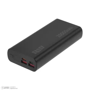 پاوربانک 67 وات پی کیو بی دی مدل PQ-PB02 ظرفیت 20000 میلیآمپرساعت به همراه کابل USB-A به USB-C