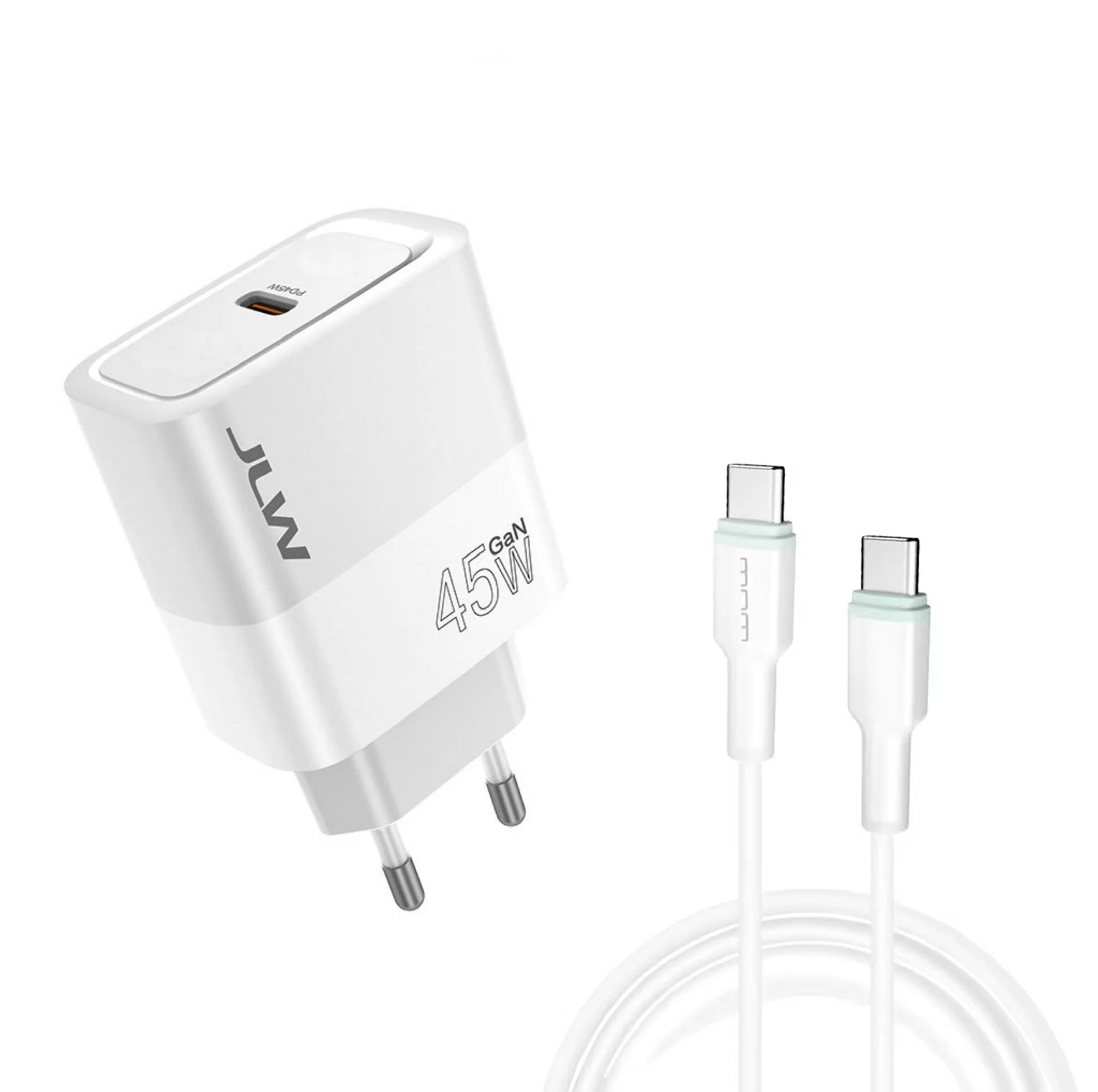 شارژر دیواری 45 وات جی ال وی مدل S25 Ultra به همراه کابل تبدیل USB-C