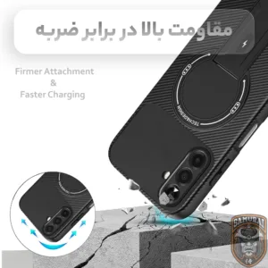کاور سامورایی مدل Carbon Stand مناسب برای گوشی موبایل سامسونگ Galaxy A57