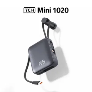 پاوربانک 22.5 وات تی سی اچ مدل Mini 1020 ظرفیت 10000 میلی‌آمپرساعت به همراه کابل تبدیل USB-C به لایتنینگ